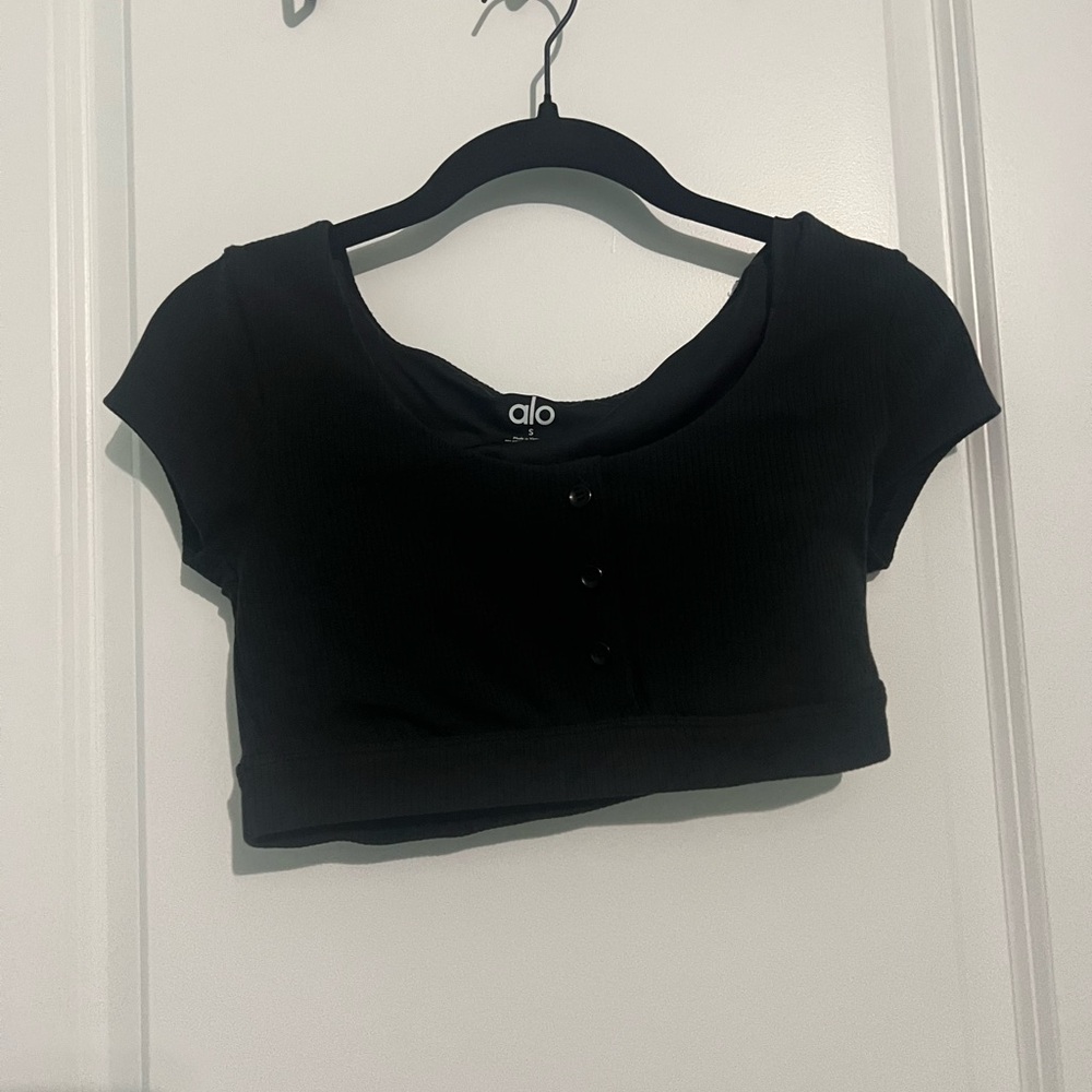 Alo Black Top Size Small